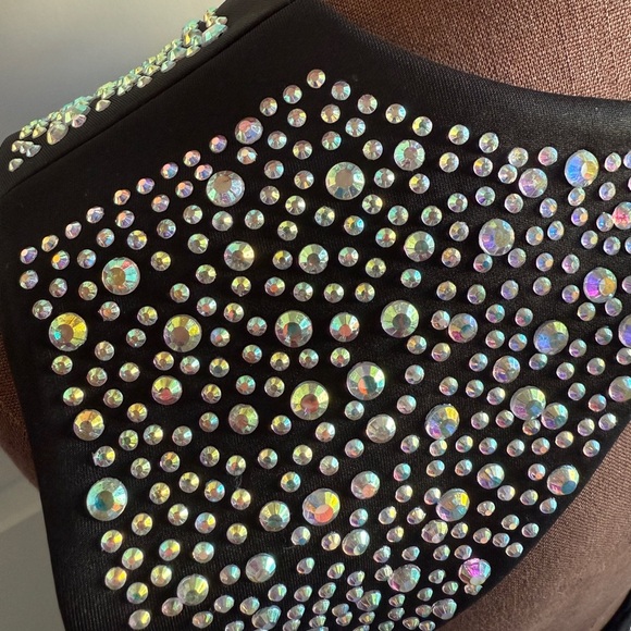 Black Sleeveless Dress with Glittering Details size Small - Picture 6 of 8